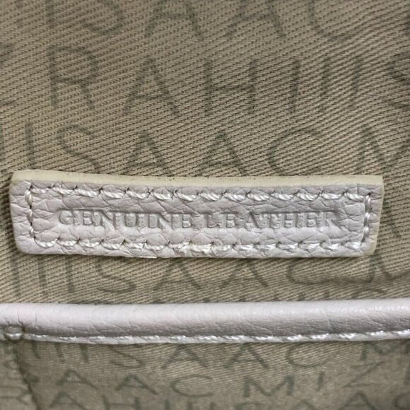 Isaac Mizrahi Women's Nolita Pebble Leather Accordion Bag Crossbody in Soft Gray - Picture 13 of 16